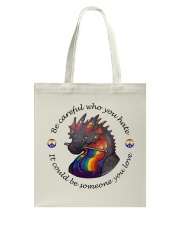 Be careful who you hate Tote Bag tile