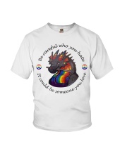 Be careful who you hate Youth T-Shirt tile