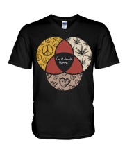 I'm a simple woman V-Neck T-Shirt tile
