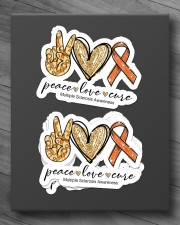 Peace love cure Sticker - 4 pack (Horizontal) aos-sticker-4-pack-horizontal-lifestyle-front-10
