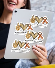 Peace love cure Sticker - 4 pack (Horizontal) aos-sticker-4-pack-horizontal-lifestyle-front-13