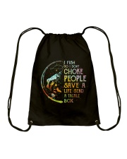 I fish so I don't choke people Drawstring Bag tile