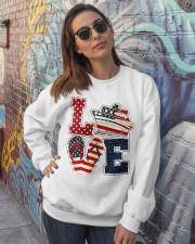 Love Independence day Crewneck Sweatshirt lifestyle-unisex-sweatshirt-front-3