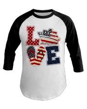 Love Independence day Baseball Tee tile