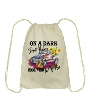 On a dark desert highway Independence day Drawstring Bag tile