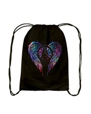 Peace hope love Drawstring Bag tile