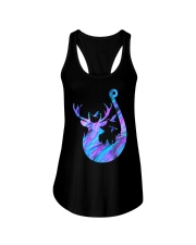 Duck Deer and Hook Ladies Flowy Tank tile