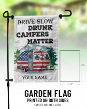 Drunk Camper 11.5"x17.5" Garden Flag aos-garden-flag-11-5-x-17-5-lifestyle-front-01