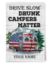 Drunk Camper 11.5"x17.5" Garden Flag front