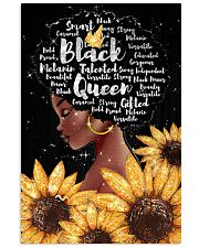 Black queen sunflower 11x17 Poster front