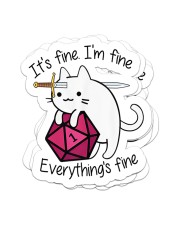 It's fine I'm fine Sticker - 4 pack (Vertical) front