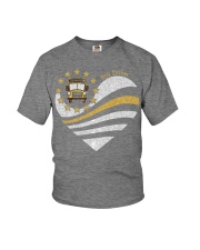 American heart Independence day Youth T-Shirt tile