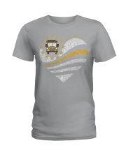 American heart Independence day Ladies T-Shirt tile