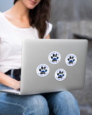 Supporting the paws Sticker - 4 pack (Vertical) aos-sticker-4-pack-vertical-lifestyle-front-15
