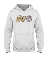 Peace Love Hooded Sweatshirt tile