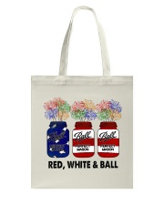 Red white and ball independence day Tote Bag tile