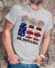 Red white and ball independence day Classic T-Shirt lifestyle-mens-crewneck-front-4