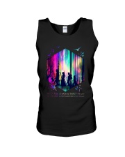 Into the characters we go Unisex Tank tile