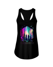 Into the characters we go Ladies Flowy Tank tile
