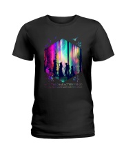 Into the characters we go Ladies T-Shirt tile