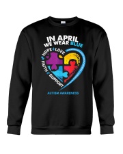 In April We Wear Blue Crewneck Sweatshirt tile