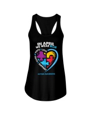 In April We Wear Blue Ladies Flowy Tank tile