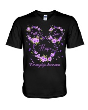 Faith hope love V-Neck T-Shirt tile
