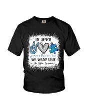 In April We Wear Blue For Autism Awareness Youth T-Shirt tile