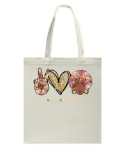 Peace Love Blacknificient Tote Bag tile
