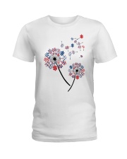 Autism Independence days Ladies T-Shirt tile