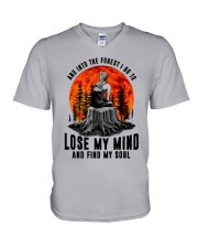 And into the forest I go V-Neck T-Shirt tile