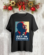 Get in good trouble Classic T-Shirt lifestyle-holiday-crewneck-front-2