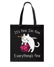 It's fine I'm fine Tote Bag tile