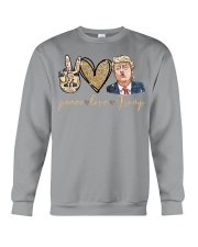 Peace love trump Crewneck Sweatshirt tile