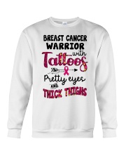 Breast cancer warrior Crewneck Sweatshirt front