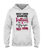 Breast cancer warrior Hooded Sweatshirt tile