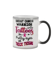 Breast cancer warrior Color Changing Mug tile