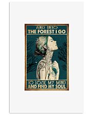 And into the forest I go 11x17 Poster front