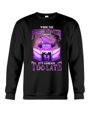 When the Dungeon Meowster smiles Crewneck Sweatshirt tile