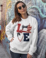 Love Independence day Crewneck Sweatshirt lifestyle-unisex-sweatshirt-front-3