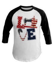 Love Independence day Baseball Tee tile