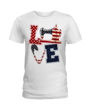 Love Independence day Ladies T-Shirt tile