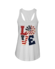 Love Independence day Ladies Flowy Tank tile
