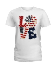 Love Independence day Ladies T-Shirt tile
