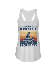 I make knotty people cry Ladies Flowy Tank tile