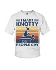 I make knotty people cry Youth T-Shirt tile