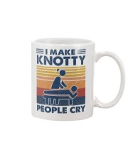 I make knotty people cry Mug tile