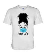 Mom life V-Neck T-Shirt tile