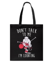 Dont' talk to me Tote Bag tile