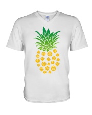Tabletop RPG pineapple V-Neck T-Shirt tile